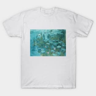 Waterlily Pond (1915) by Claude Monet T-Shirt